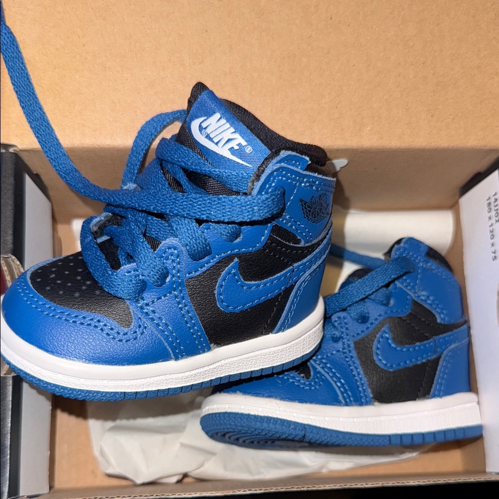 Nike Infant 1’s in Blue and Black